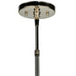 Meyda Lighting Cilindro 14" 3-Light Mahogany Bronze Pendant Light With White Shade