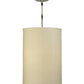 Meyda Lighting Cilindro 14" 3-Light Mahogany Bronze Pendant Light With White Shade