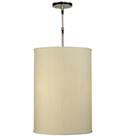 Meyda Lighting Cilindro 14" 3-Light Mahogany Bronze Pendant Light With White Shade