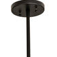 Meyda Lighting Cilindro 14" Flat Black & Metallic Bronze Golpe Pendant Light