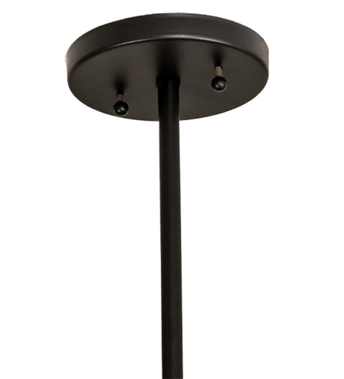 Meyda Lighting Cilindro 14" Flat Black & Metallic Bronze Golpe Pendant Light