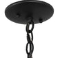 Meyda Lighting Cilindro 14" Textured Black Bola Pendant Light With Manila Rope Shade