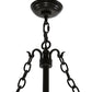 Meyda Lighting Cilindro 15" 11-Light LED Timeless Bronze Espiral Pendant Light With Clear Crystal Idalight Shade