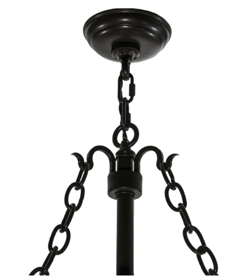 Meyda Lighting Cilindro 15" 11-Light LED Timeless Bronze Espiral Pendant Light With Clear Crystal Idalight Shade