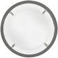 Meyda Lighting Cilindro 15" 2-Light Silver Steel Campbell Flush Mount Light With Statuario Idalight & Clear Shade Glass