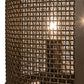 Meyda Lighting Cilindro 15" 4-Light Brown Metallic Rame Flush Mount Light