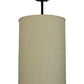Meyda Lighting Cilindro 15" 4-Light Timeless Bronze Pendant Light With Mystic Beige Textrene