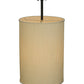Meyda Lighting Cilindro 15" 4-Light Timeless Bronze Pendant Light With Mystic Beige Textrene