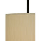 Meyda Lighting Cilindro 15" 4-Light Timeless Bronze Pendant Light With Mystic Beige Textrene