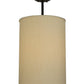 Meyda Lighting Cilindro 15" 4-Light Timeless Bronze Pendant Light With Mystic Beige Textrene