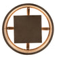 Meyda Lighting Cilindro 15" 4-Light Tyler Bronze Rame Flushmount