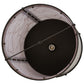 Meyda Lighting Cilindro 15" Oil Rubbed Bronze Veritas Outdoor Pier Mount Light With White & Orange Patterns Shade Glass