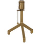 Meyda Lighting Cilindro 16" Antique Brass Sofisticato Table Lamp With Satin Black Shade