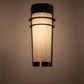 Meyda Lighting Cilindro 16" Exterior Oil Rubbed Bronze Cityplace Wall Sconce With Beige Fleshtone Idalight Shade