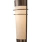 Meyda Lighting Cilindro 16" Exterior Oil Rubbed Bronze Cityplace Wall Sconce With Beige Fleshtone Idalight Shade