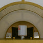 Meyda Lighting Cilindro 16" Gold Leaf Touro Wall Sconce With White Linen Textrene Shade