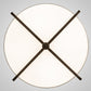 Meyda Lighting Cilindro 17" Brown Metalic Structure Flush Mount Light With Statuario Frosted Idalight Shade