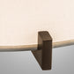 Meyda Lighting Cilindro 17" Brown Metalic Structure Flush Mount Light With Statuario Frosted Idalight Shade