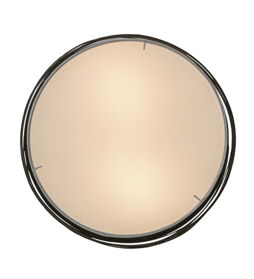 Meyda Lighting Cilindro 18" 2-Light Oil Rubbed Bronze Complex Pendant Light With White Textrene Shade