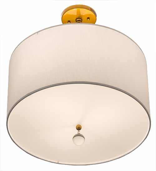 Meyda Lighting Cilindro 18" 3-Light Brass Pendant Light With White Textrene & Statuario Idalight Shade