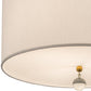 Meyda Lighting Cilindro 18" 3-Light Brass Pendant Light With White Textrene & Statuario Idalight Shade