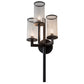 Meyda Lighting Cilindro 18" 3-Light Oil Rubbed Bronze Ashcroft Wall Sconce With Clear Seeded Shade Glass