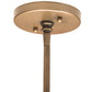 Meyda Lighting Cilindro 18" 4-Light Gold Metallic Pendant Light With White Linen Textrene & Statuario Idalight Shade