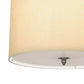 Meyda Lighting Cilindro 18" 4-Light Nickel Powder Coat Pendant Light With Beige & White Textrene Shade
