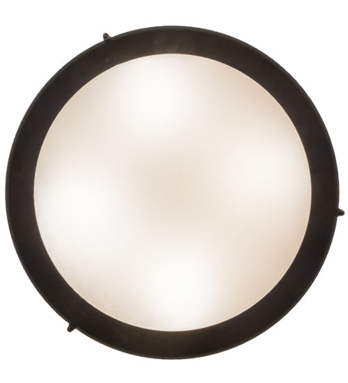 Meyda Lighting Cilindro 18" 4-Light Oil Rubbed Bronze & Copper Accents Reel Semi-flush Mount Ceiling Light With Black and White Shade