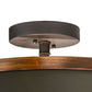 Meyda Lighting Cilindro 18" 4-Light Oil Rubbed Bronze & Copper Accents Reel Semi-flush Mount Light With White Statuario Idalight Shade