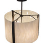 Meyda Lighting Cilindro 18" 4-Light Oil Rubbed Bronze Semi-flush Mount Light With Creme Carrare Idaight Shade Glass