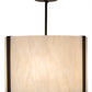 Meyda Lighting Cilindro 18" 4-Light Oil Rubbed Bronze Semi-flush Mount Light With Creme Carrare Idaight Shade Glass