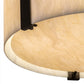 Meyda Lighting Cilindro 18" 4-Light Oil Rubbed Bronze Semi-flush Mount Light With Creme Carrare Idaight Shade Glass