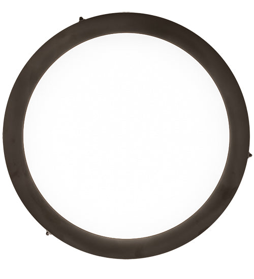 Meyda Lighting Cilindro 18" LED Oil Rubbed Bronze & Vintage Copper Semi-flush Mount Light With White Statuario Idalight Shade
