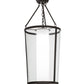 Meyda Lighting Cilindro 18" Oil Rubbed Bronze Tapered Semi-flush Mount Ceiling Light With Crystal Idalight Shade Glass