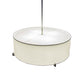 Meyda Lighting Cilindro 185008 36" 4-Light Brushed Nickel Structure Pendant Light With White Textrene & Statuario Idalight Shade