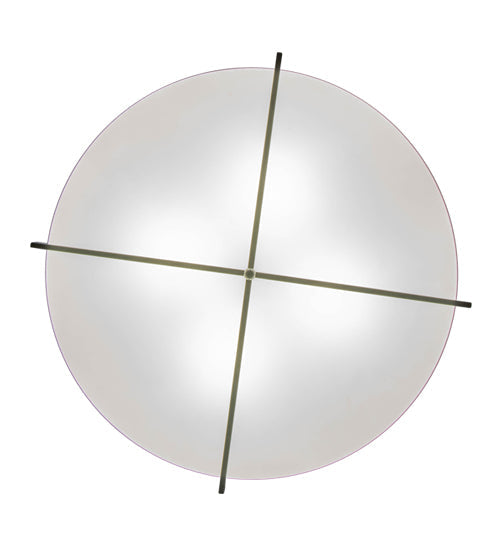 Meyda Lighting Cilindro 185008 36" 4-Light Brushed Nickel Structure Pendant Light With White Textrene & Statuario Idalight Shade