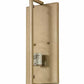 Meyda Lighting Cilindro 187824 9" Champagne Metallic Burbank Wall Sconce With White Art Shade Glass