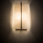 Meyda Lighting Cilindro 187824 9" Champagne Metallic Burbank Wall Sconce With White Art Shade Glass