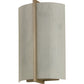 Meyda Lighting Cilindro 187824 9" Champagne Metallic Burbank Wall Sconce With White Art Shade Glass