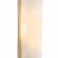Meyda Lighting Cilindro 187824 9" Champagne Metallic Burbank Wall Sconce With White Art Shade Glass
