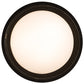 Meyda Lighting Cilindro 19" 3-Light Oil Rubbed Bronze Campbell Flush Mount Light With White Statuario Idalight And Clear Shade Glass