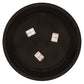 Meyda Lighting Cilindro 19" 3-Light Oil Rubbed Bronze Campbell Flush Mount Light With White Statuario Idalight And Clear Shade Glass