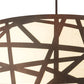 Meyda Lighting Cilindro 198819 48" 8-Light Wrought Iron Rich Pendant Light With Ivory Provostone Idalight Shade