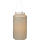 Meyda Lighting Cilindro 20" 3-Light 3-Tier Nickel Pendant Light With Beige Natural Linen Shade Glass