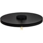 Meyda Lighting Cilindro 20" Solar Black & Sahara Gold Flush Mount Light