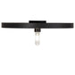 Meyda Lighting Cilindro 20" Solar Black & Sahara Gold Flush Mount Light