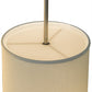 Meyda Lighting Cilindro 21" 2-Light Nickel Suave Pendant Light With White Eggshell Textrene Shade