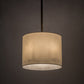 Meyda Lighting Cilindro 21" 4-Light Antique Copper Pendant Light With White Eggshell Textrene Shade