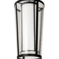 Meyda Lighting Cilindro 21" 4-Light Textured Black Tapered Pendant Light With White & Clear Rainstone Idalight Shade Glass